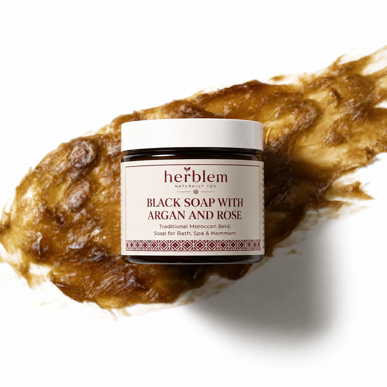 Black Soap with Argan & Rose